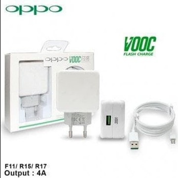 tc casan travel charger original oppo vooc R17 suport vooc 4A kabel data micro