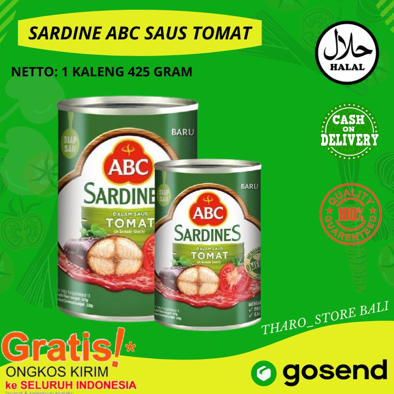 

Sardine ABC Kaleng Saus Tomat dan saus Cabe 425 gram Store Online Termurah Denpasar Bali Super