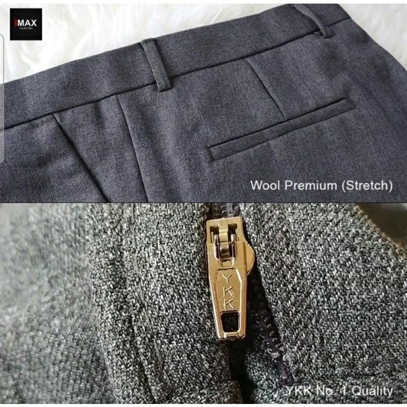 CELANA KANTOR PREMIUM BAHAN TEBAL FORMAL PRIA SLIMFIT PANJANG BAHAN WOOL