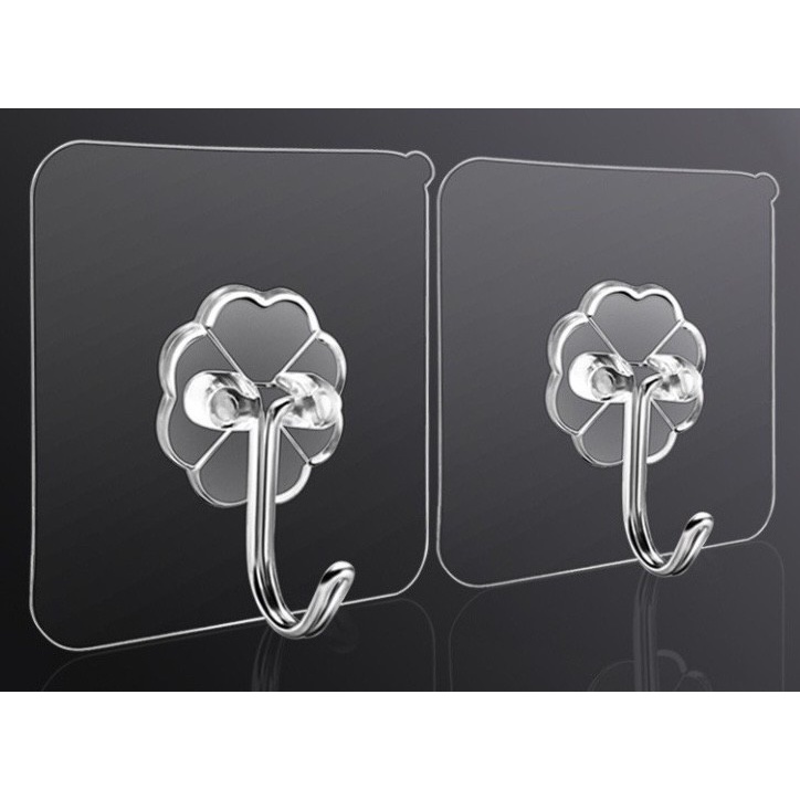 GANTUNGAN TRANSPARAN TEMPEL DINDING SERBAGUNA GANTUNGAN HOOK KAIL PER PCS