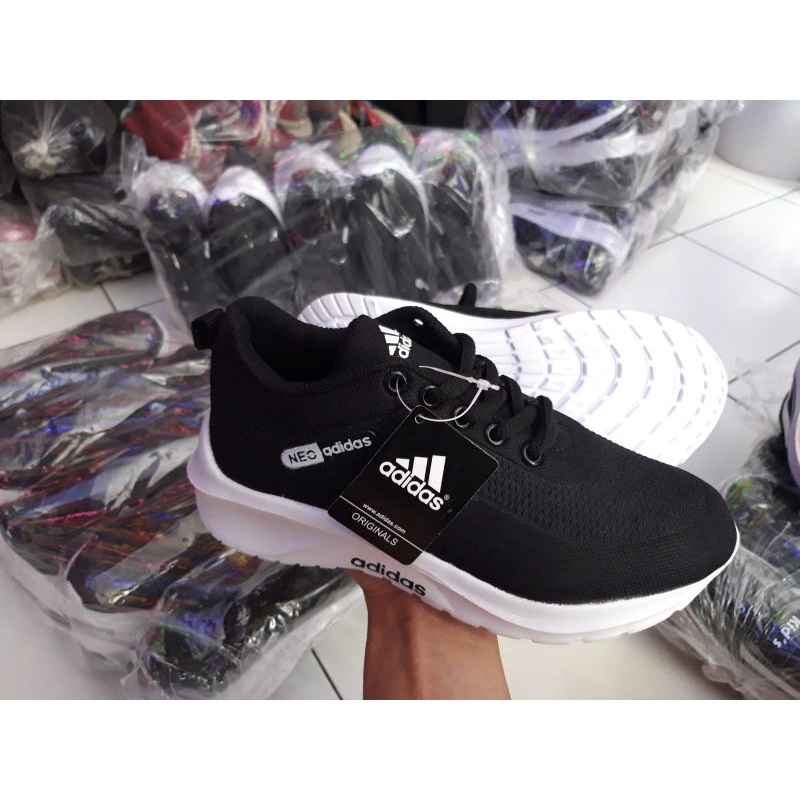 sepatu Adidas neo anak sepatu sport anak sepatu sekolah hitam putih sepatu olahraga