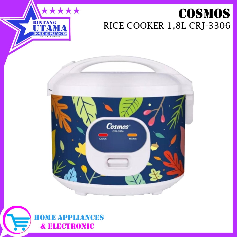 (COD) Magic Com / Rice Cooker Cosmos CRJ 3306/ CRJ3306 / CRJ-3306 / CRJ3305 / CRJ-3305 GARANSI RESMI