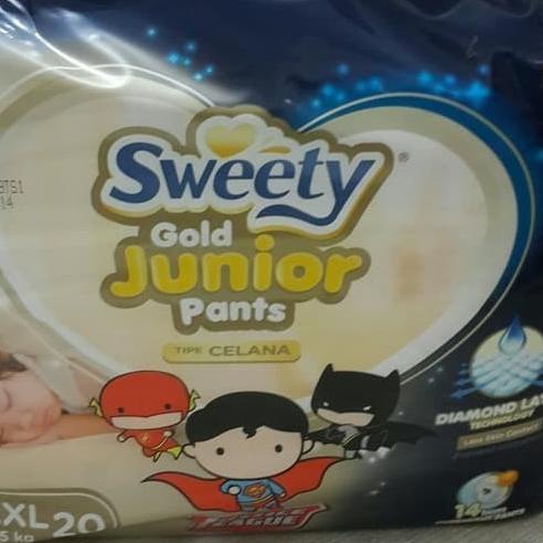 ✶ Sweety Gold Junior Night Pants XXXL 20 / Popok Sweety Junior Night XXXL20 DIaper anak popok sekali