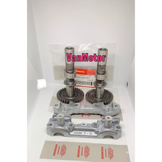 LAKOPAN DUDUKAN NOKEN AS CB150 LED SONIC 150 SUPRA GTR CBR150 LED HONDA K56 CAMSHAFT ORI TERMURAH  2pc LAKOPAN IN EX 2pc NOKEN IN EX