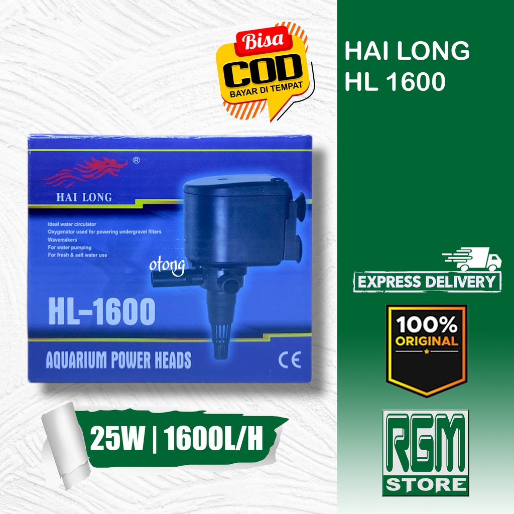 HAI LONG HL 1600 HL1600 mesin pompa powerhead Aquarium Aquascape