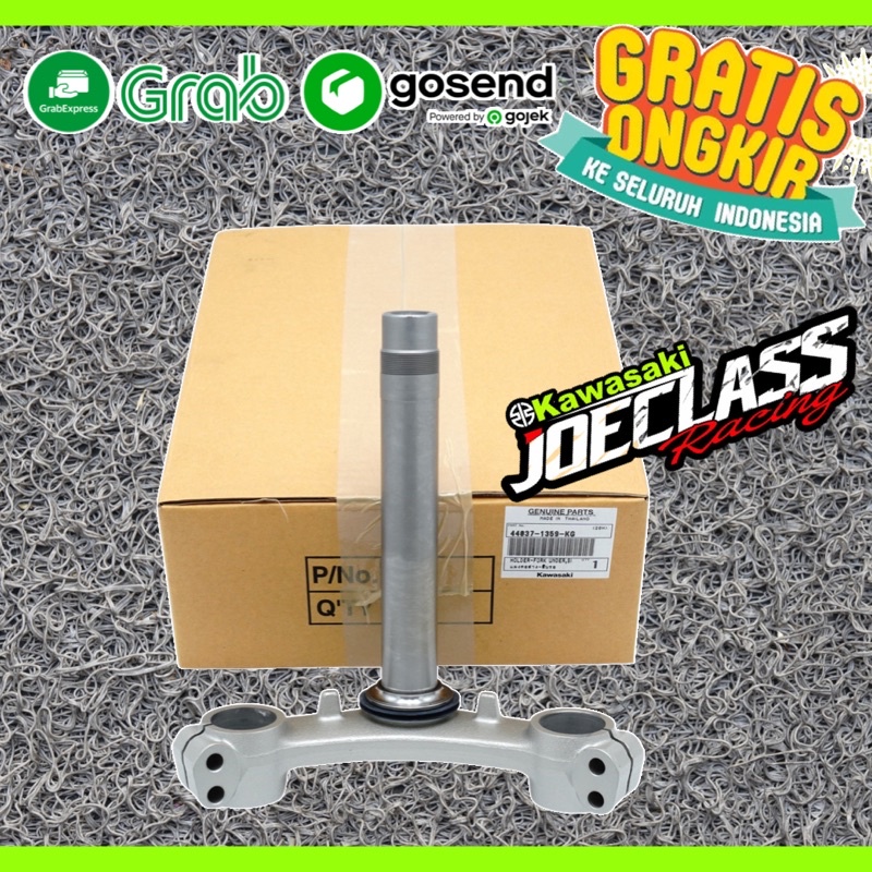 Holder Fork Under KRR150 Old ZX CBU  Segitiga Bawah Shock Depan Warna Silver Ke Gold an Kawasaki Nin