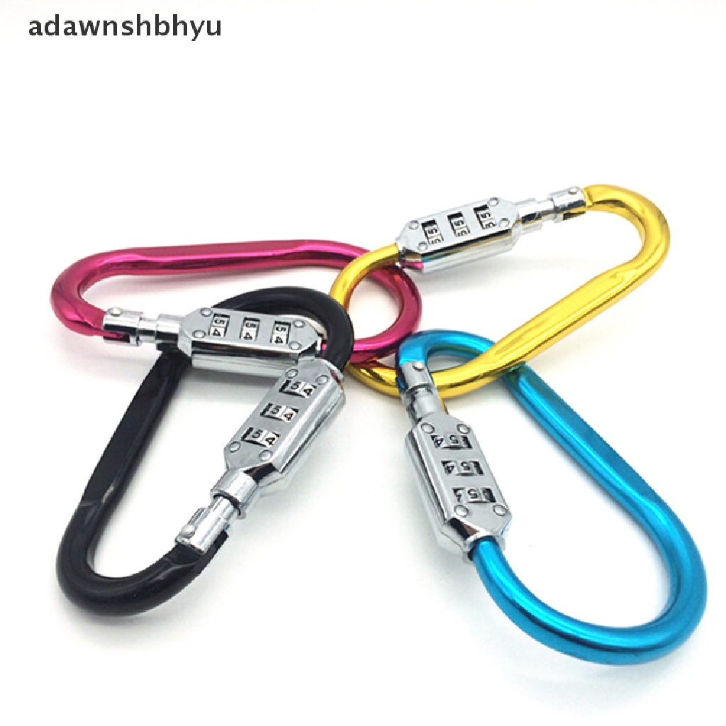 Gembok Helm Sepeda Motor adawnshbhyu Anti Maling Coded Lock Carabiner Password Lock