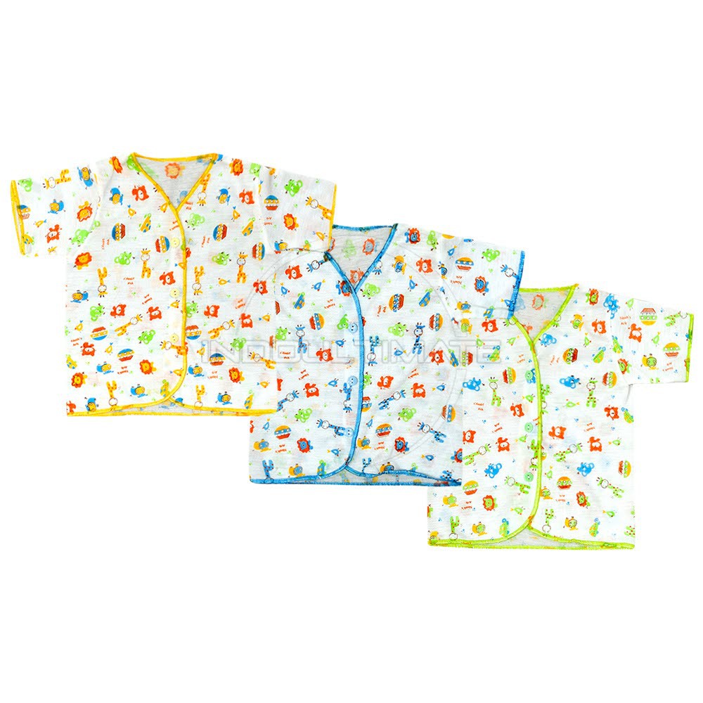 Baju Bayi Newborn Lengan Pendek Motif Pakaian Kaos Anak Bayi Laki laki perempuan BCs-050kk