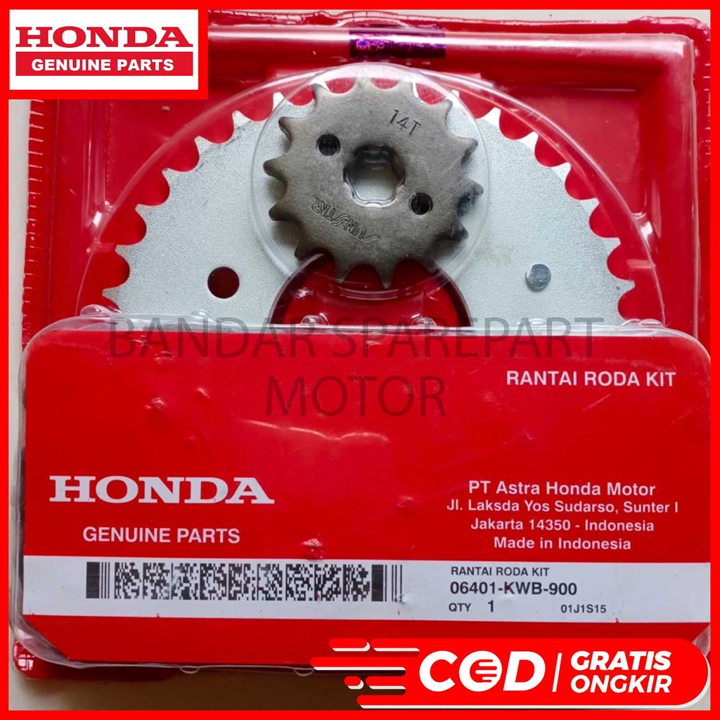 GEAR SET HONDA BLADE 110 REVO ABSOLUTE KWB