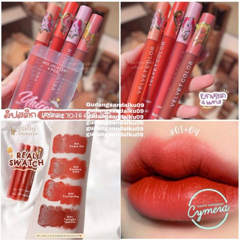 𝗩𝗘𝗟𝗩𝗘𝗧 𝗠𝗔𝗧𝗧𝗘 // 𝗠𝗔𝗧𝗧𝗘 𝗟𝗜𝗣𝗚𝗟𝗢𝗦𝗦 - LIPSTIK WATERPROOF HASIL MATTE DAN TAHAN LAMA PONY