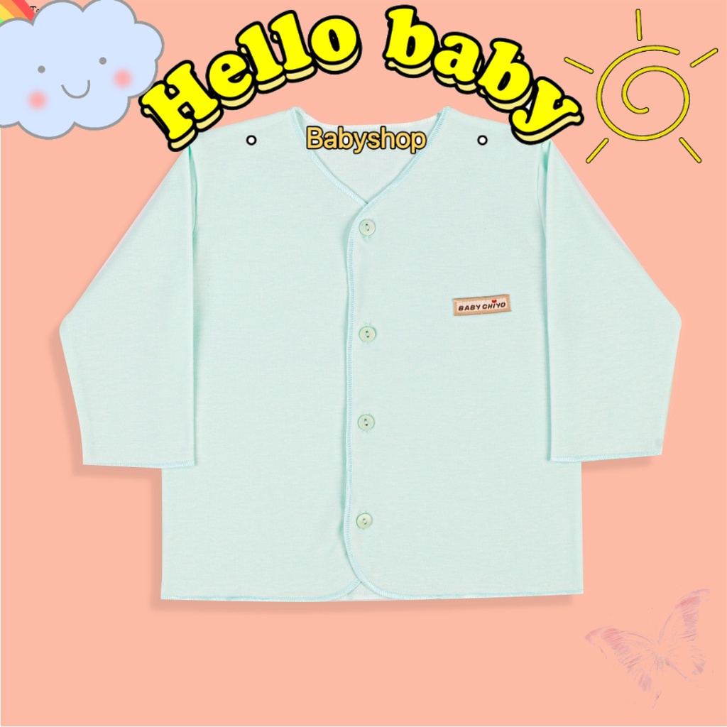 Chiyo Baju Bayi Panjang Polos Warna Newborn Best Quality SNI