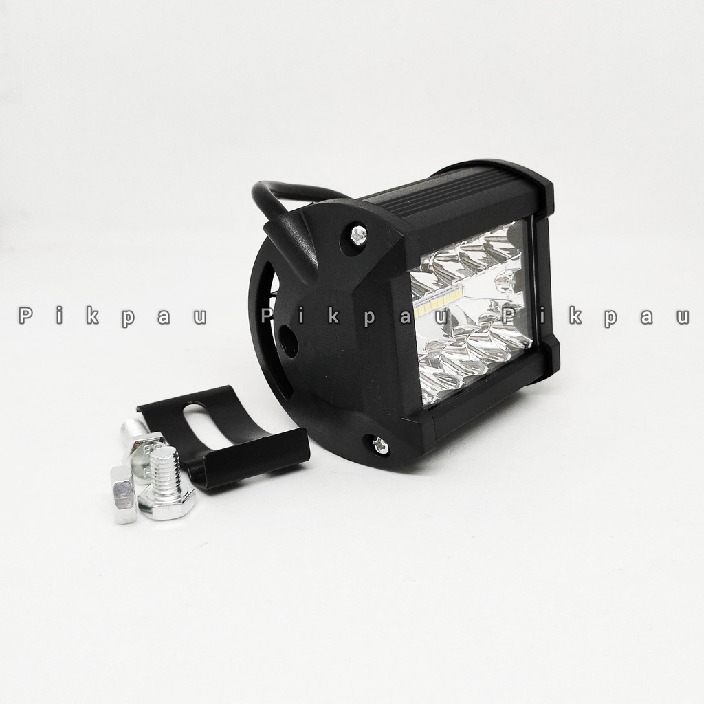 Lampu Tembak Sorot Motor LED 20 Mata 3 Susun Cwl Lampu Depan Cahaya Putih Terang DC 12-36 Volt