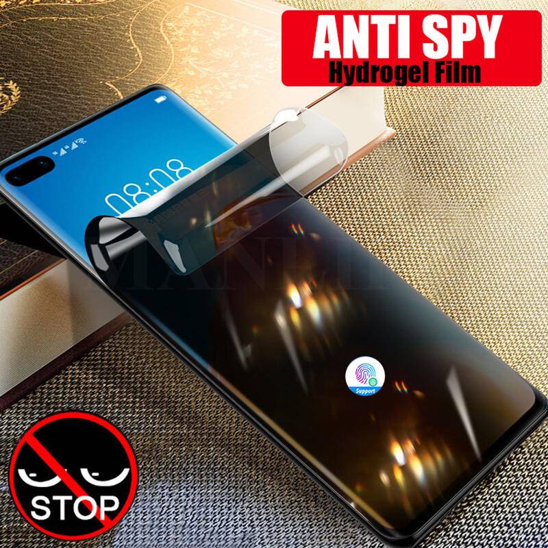 Film Pelindung Layar Hydrogel 3D Curved Anti Spy Untuk Huawei Nova 5 5i 7 8 9 Pro 5z 6 6SE 7SE 8SE 9SE