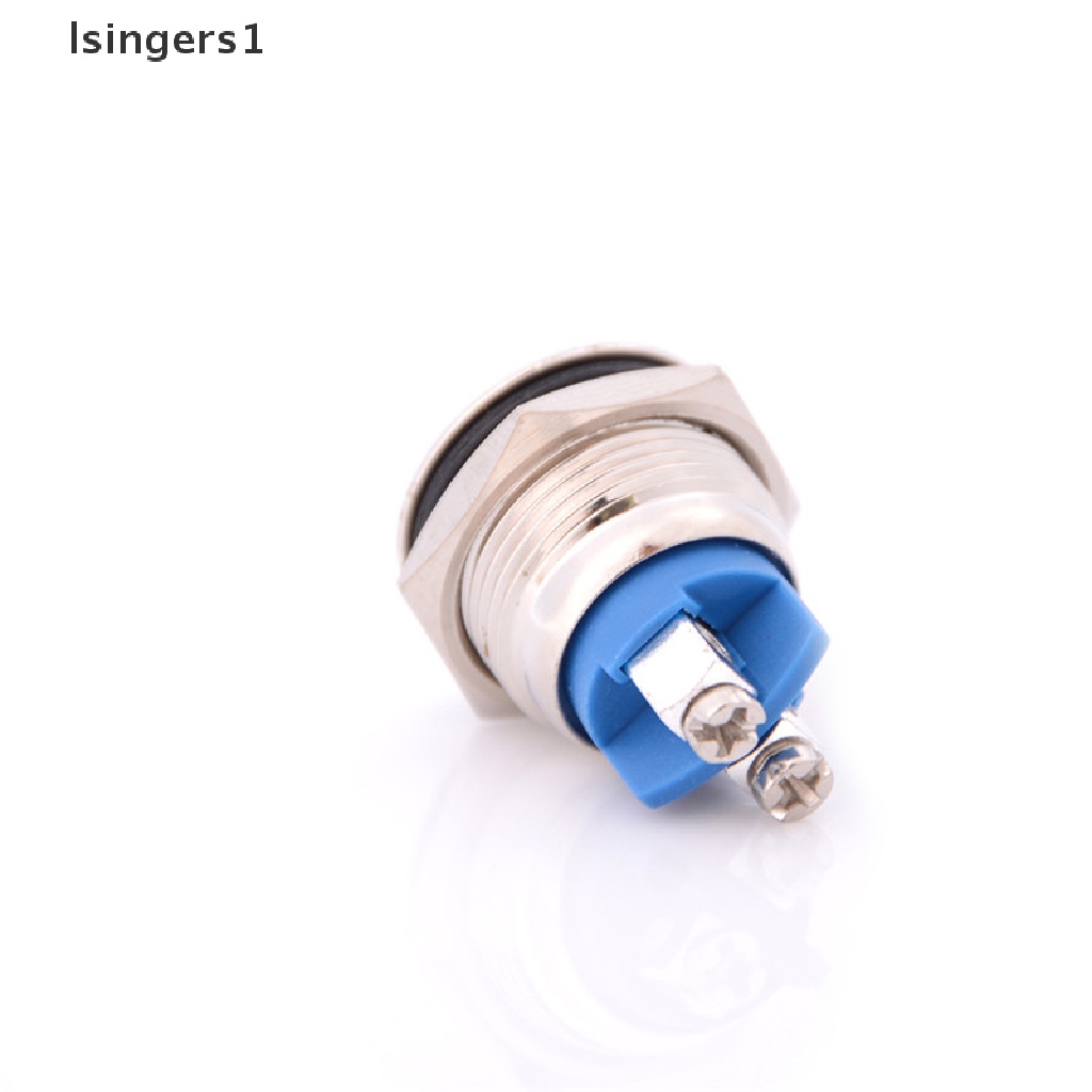 (lsingers1) Saklar Tombol Tekan ON / OFF 16mm Anti Air Bahan Metal Untuk Klakson Mobil