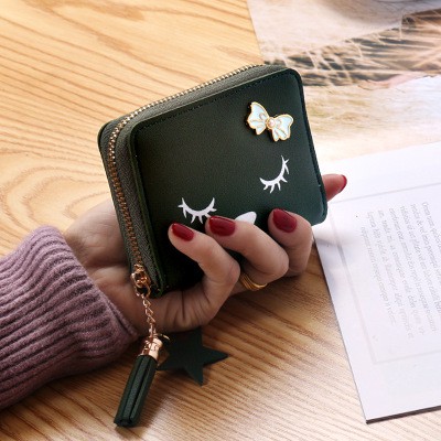 Dompet Pendek Mini Cute Face Wanita Terbaru Wallet Women's Original Fashion