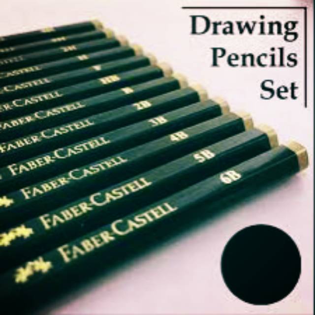 Pencil FABER-CASTELL B,2B,3B,4B,5B,6B,7B&8B / Pensil 2B Faber-Castell