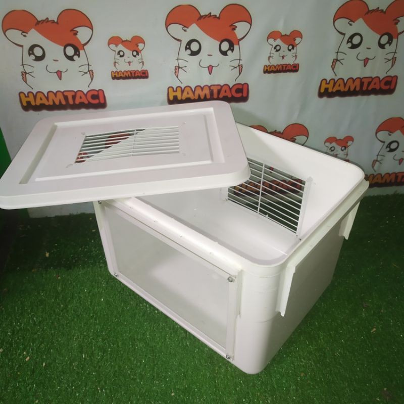 KANDANG KOTAK AKRILIK HAMSTER GERBIL LANDAK REPTIL