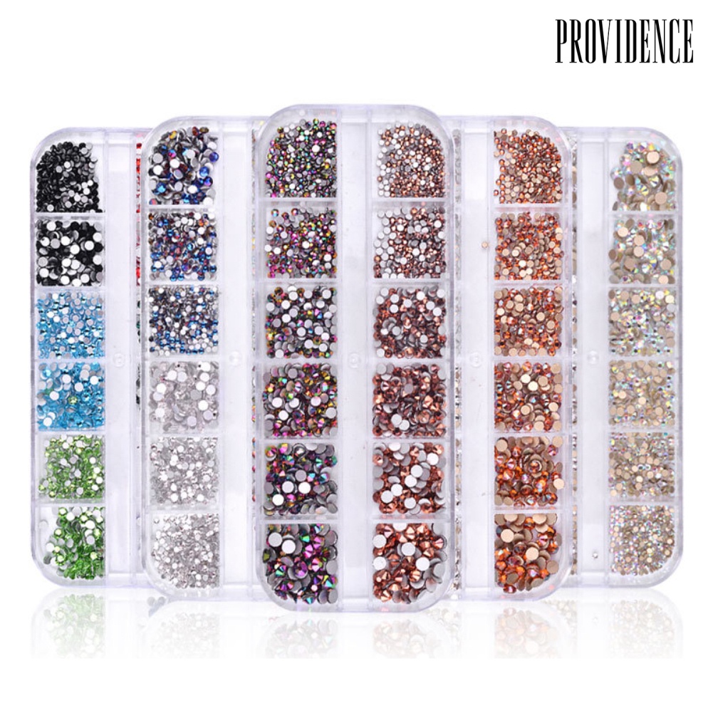 Providence 1440Pcs Nail Art Tips Rhinestone Glitter Faux Diamond 3D Manicure DIY Decoration