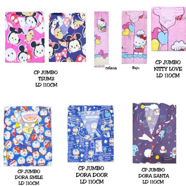 Piyama Dewasa CP Jumbo Berbagai Motif / Piyama Murah Berkualitas / Part 10