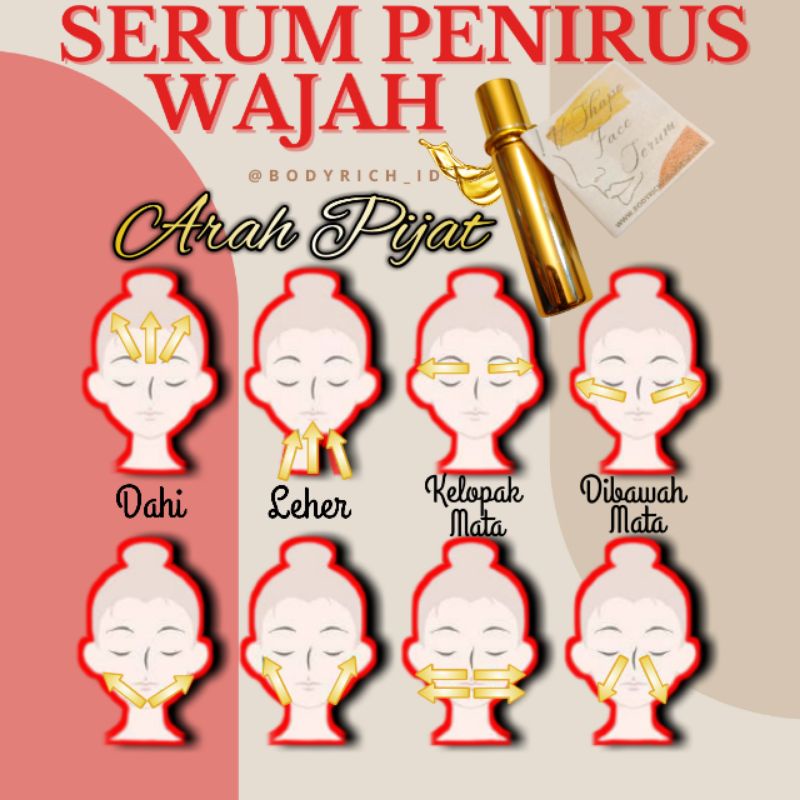 Serum Penirus Wajah Pipi Dagu V Shape Face Serum Pelangsing Wajah Dagu Tirus Double Chin Lemak Wajah