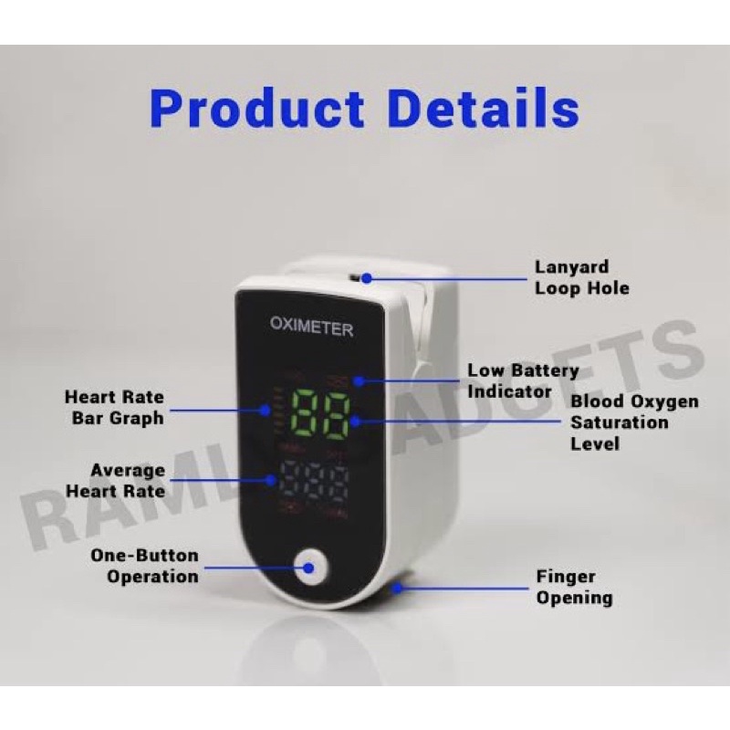 PULSE OXIMETER PREMIUM - OKSIMETRI - PENGUKUR SATURASI OKSIGEN - FINGERTIP PULSE OXIMETRI - OKSIMETE