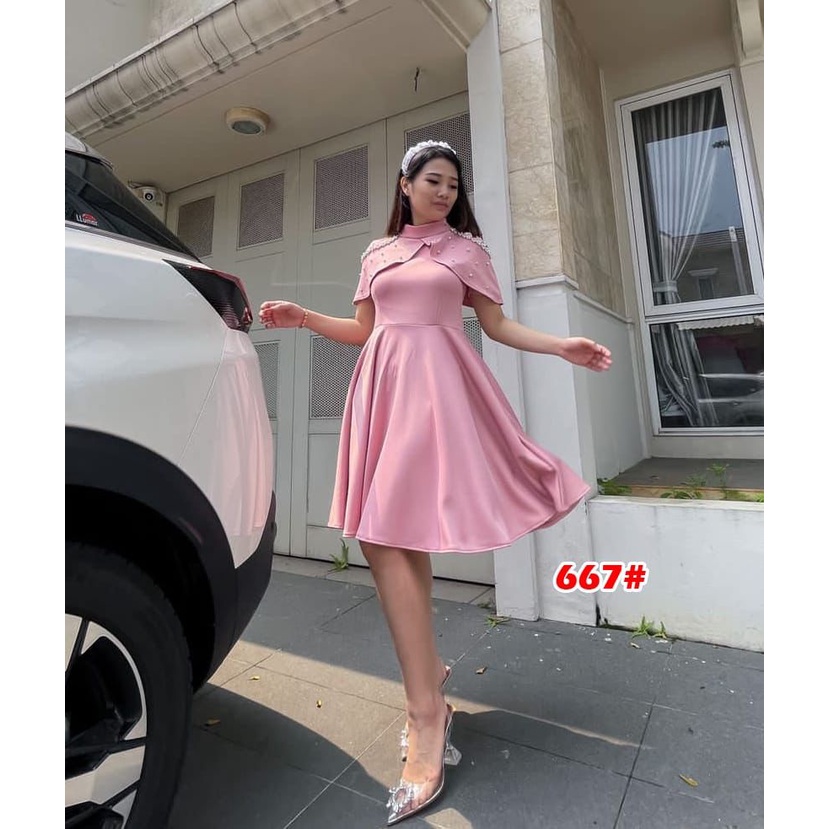 667#dress scuba wanita//dress natal dress pesta wanita terbaru