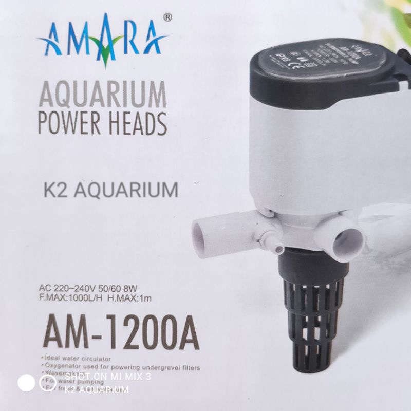 Jual Amara Am A Pompa Filter Celup Aquarium Cm W Power Head Aquarium Amara A