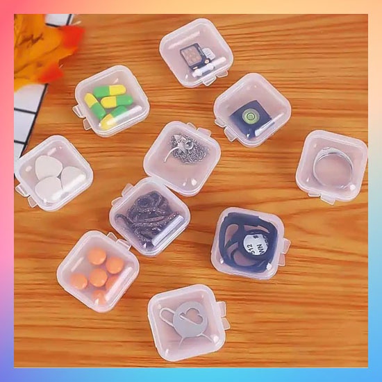 KOTAK KECIL SIMPAN MEMORY CARD EARPLUG / KOTAK PLASTIK SERBA GUNA / MINI BOX AKSESORIS / KOTAK MINI OBAT TRAVEL / KOTAK PLASTIK SIMPAN MEMORI / KOTAK PLASTIK MINI SIMPAN PERHIASAN / KOTAK PERHIASAN MINI / KOTAK OBAT MINI