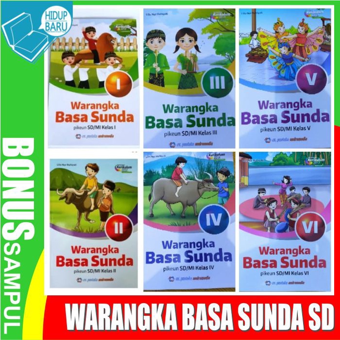 buku bahasa basa sunda kelas 1 2 3 4 5 6 sd warangka basa sunda penerbit pustaka andromedia