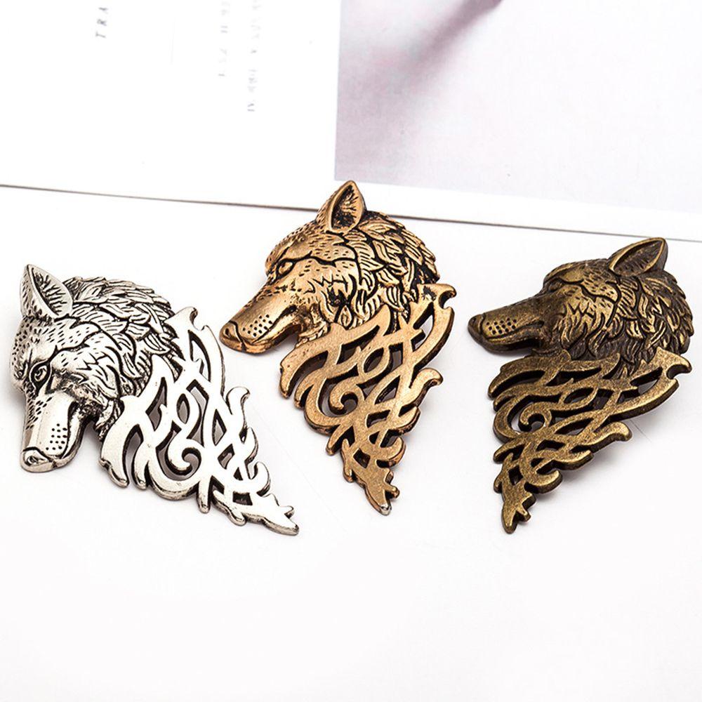 Preva Wolf Bros Baru Pria Vintage Punk Lapel