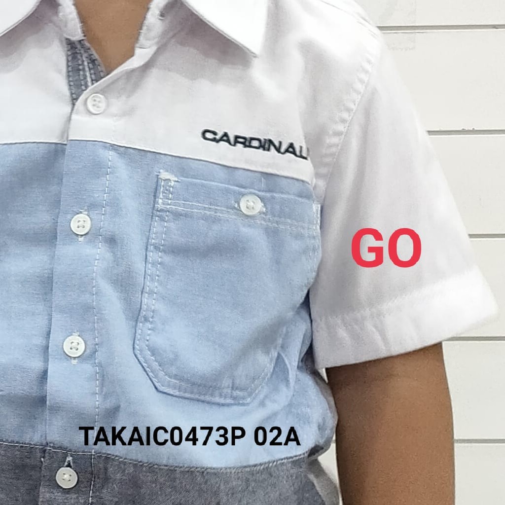 gof KY CARDINAL KIDS KEMEJA Anak Pakaian Atasan Hem Anak Laki Laki Lengan Pendek