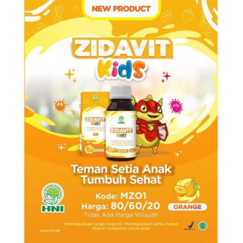 Zidafit Kids HNI suplemen Vitamin Anak