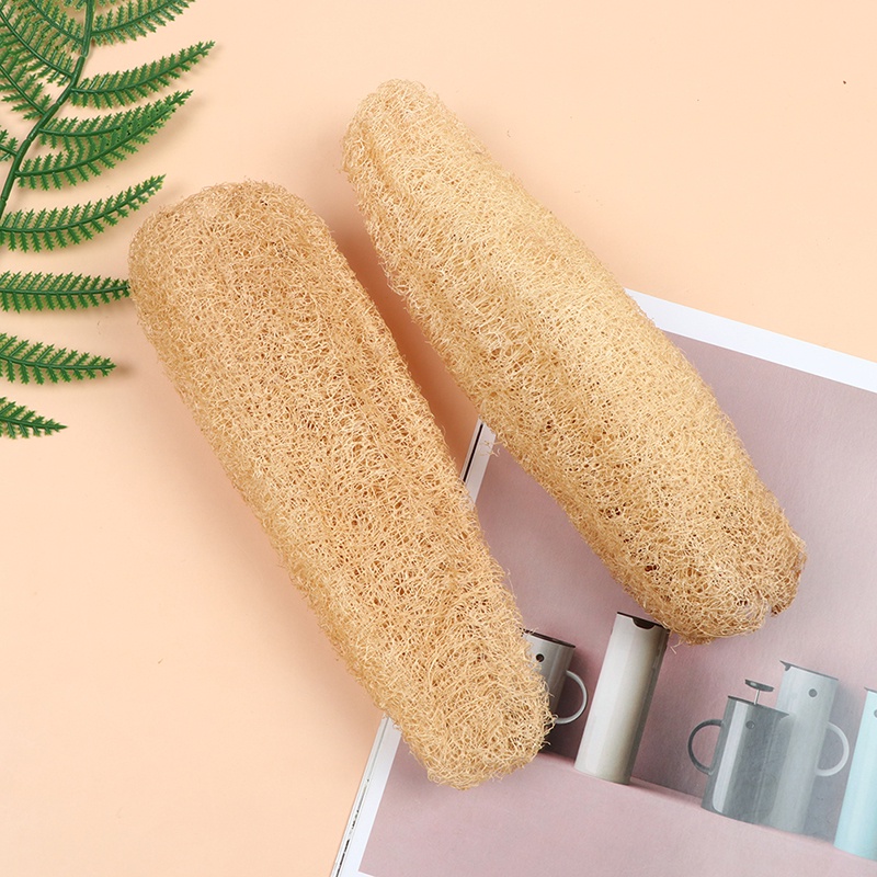 (LUCK11) 1pc Spons Loofah Luffa Alami Untuk Membersihkan Peralatan Dapur