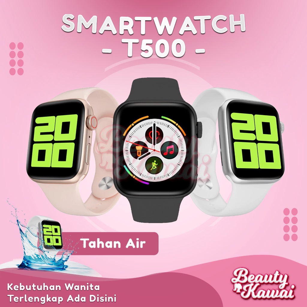 Smartwatch Jam Tangan Digital T500 X8 Fashion Wanita Pria Waterproof