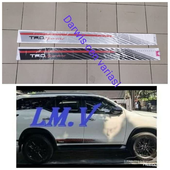 Stiker TRD Sportivo all new Fortuner 2016