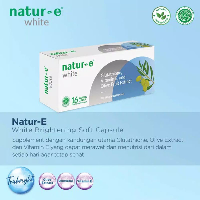 NATUR'E WHITE BRIGHTENING SOFT CAPSULE ISI 32'S/16&quot;S