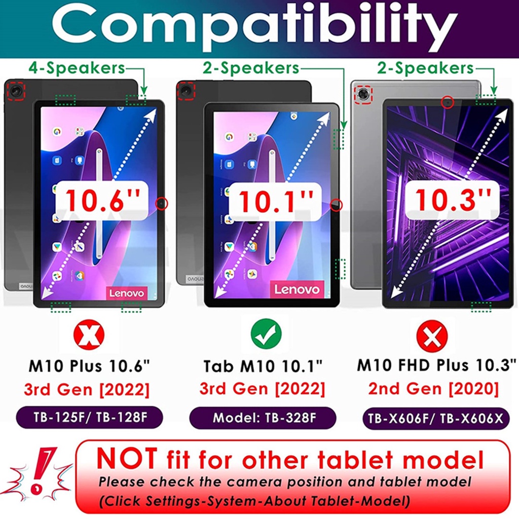 3pcs Pelindung Layar Tempered Glass Untuk Lenovo Tab M10 Generasi Ke328X TB-328F 10.1 &quot;