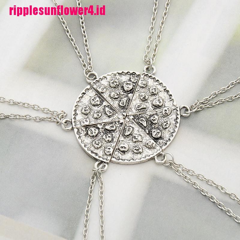 Kalung Rantai Liontin Pizza Vintage Untuk Wanita