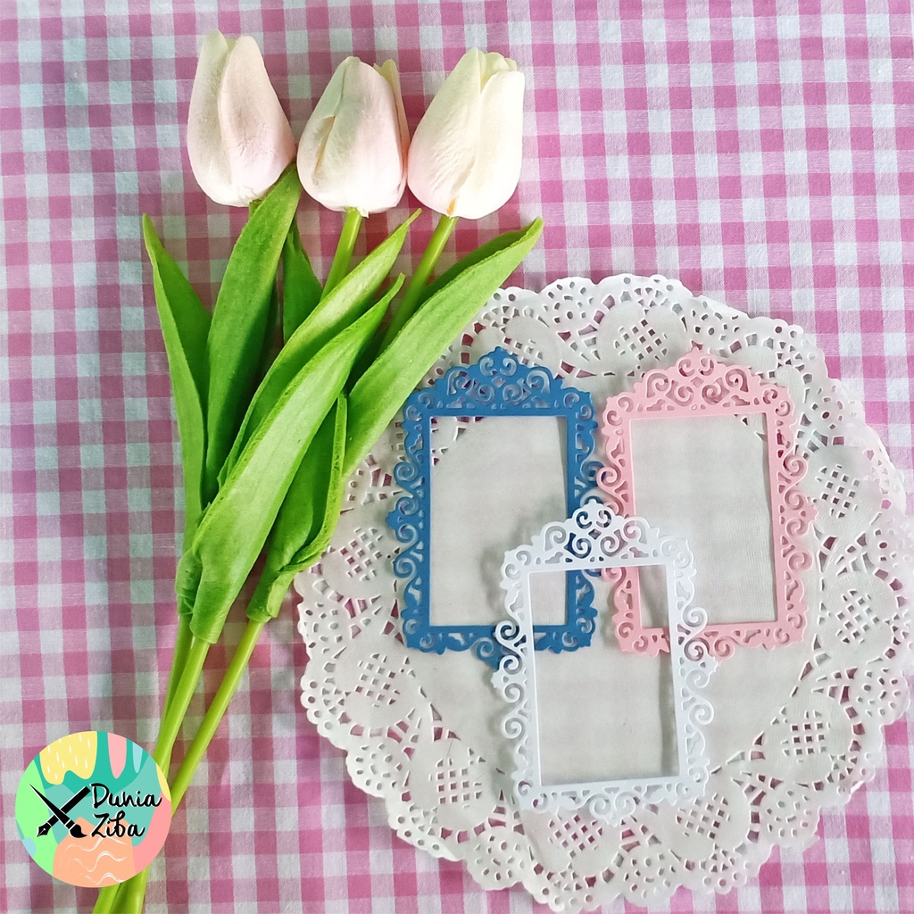 

ZIBA-C009 Die Cut Frame for Scrapbooking / Journaling