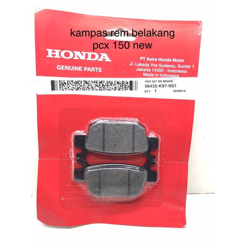 kampas rem belakang pcx 150 new