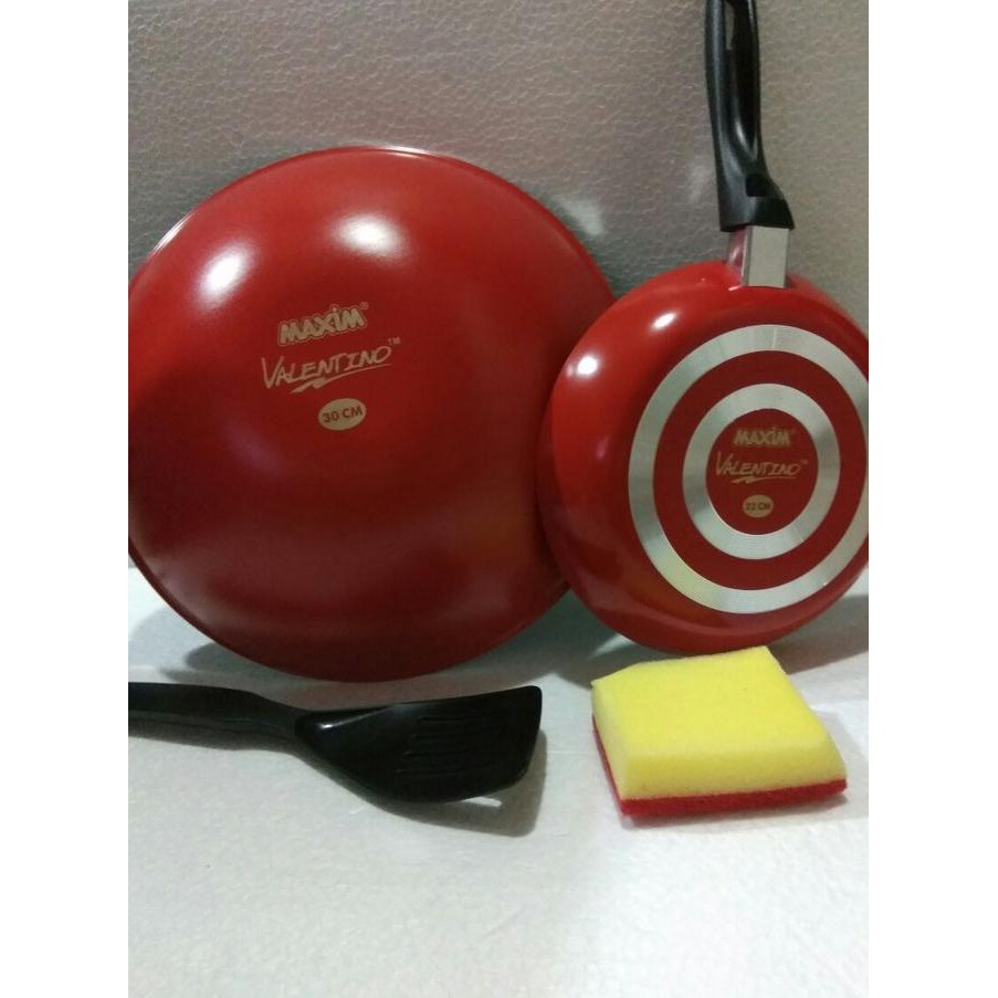 Maxim Valentino Set / Panci Wajan Tefon Maxim