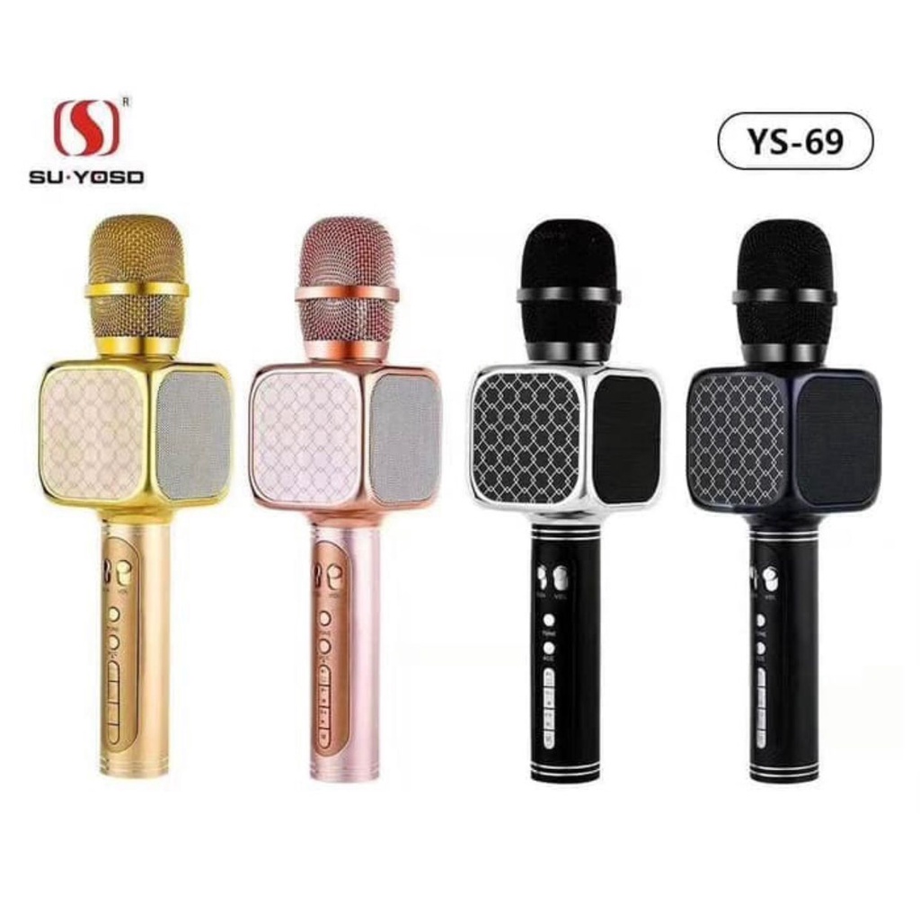 PROMO MIC BLUETOOTH SU YOSD YS-69 ORIGINAL/MICROPHONE WIRELESS KTV MAGIC KARAOKE/MIKROPON PORTABLE