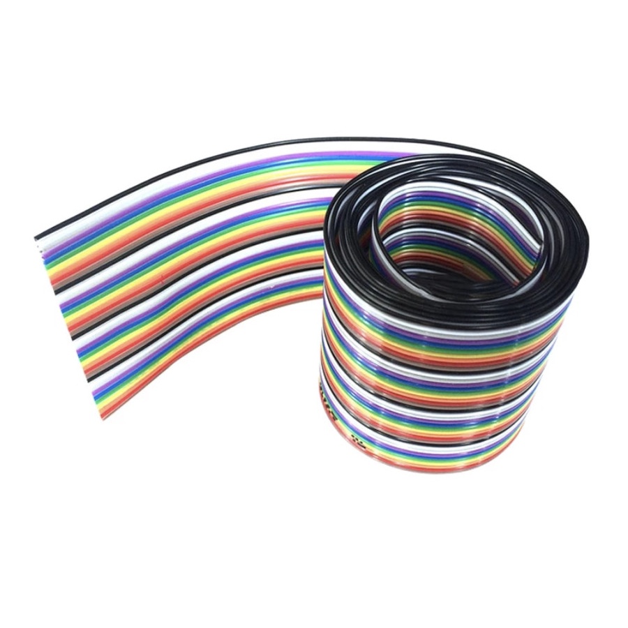 Rainbow cable pelangi kabel pita 50p 50 pin pitch 1.27mm per meter