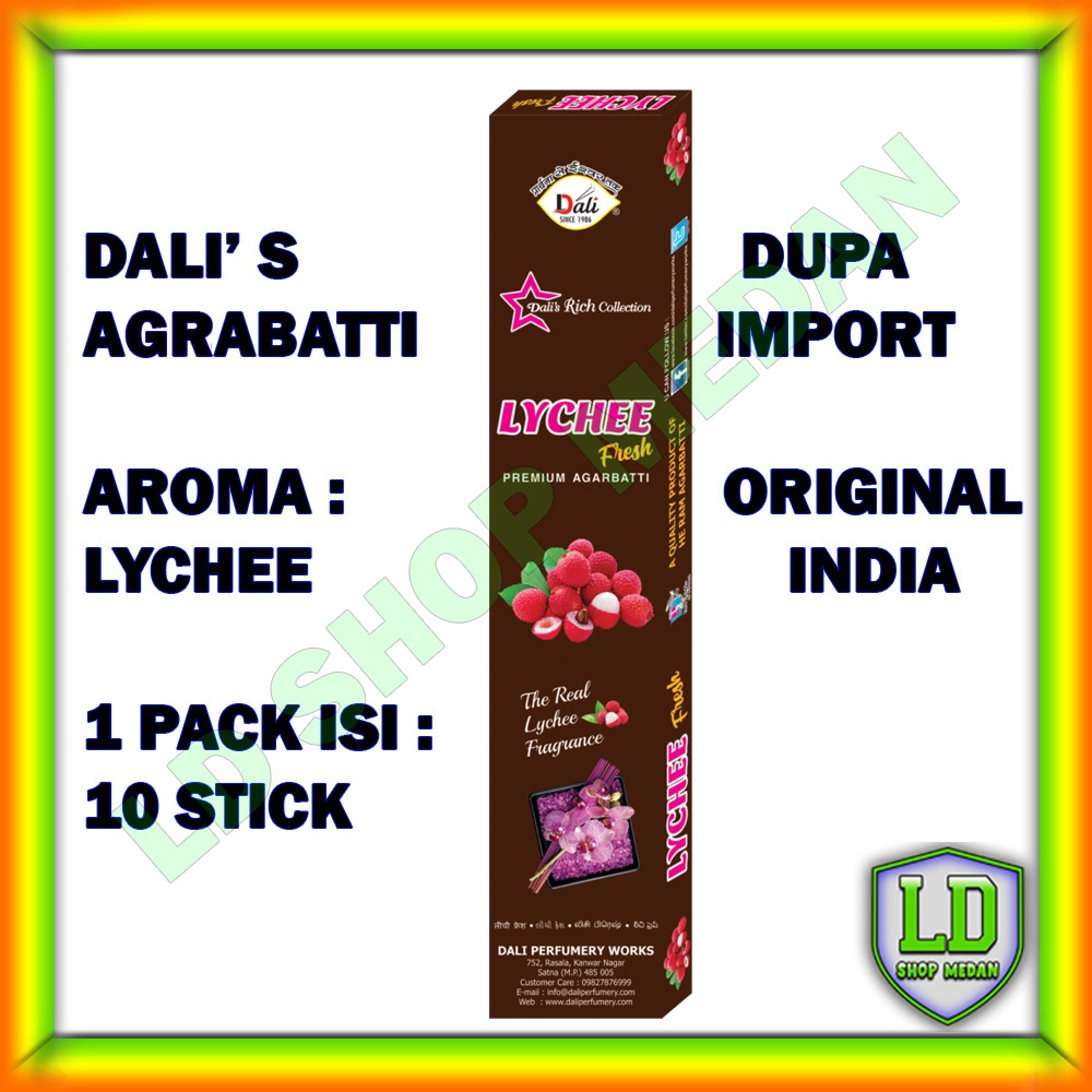 Pengharum Ruangan Bentuk Dupa / Hio Aromaterapi Original Import India Dali Argabatti Incense Sticks