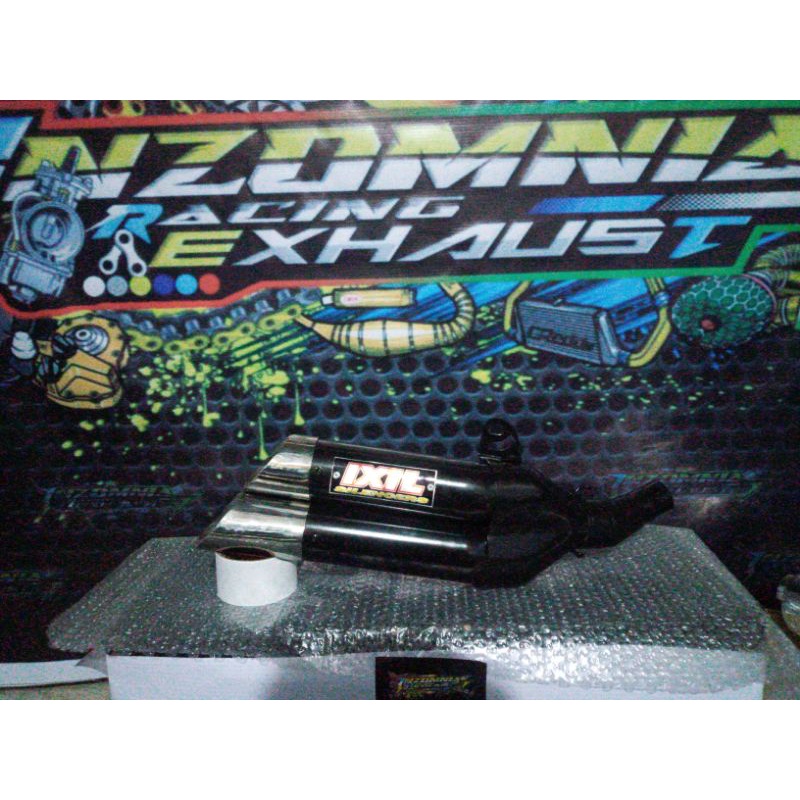 Silincer IXIL L3X black coating double silincer custom 250cc ninja250fi,r25,cbr250,MT25