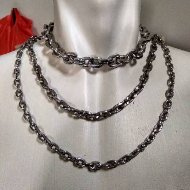 Kalung Pria Rantai Kapal Besar Stainless Stell Cowok Keren Macho