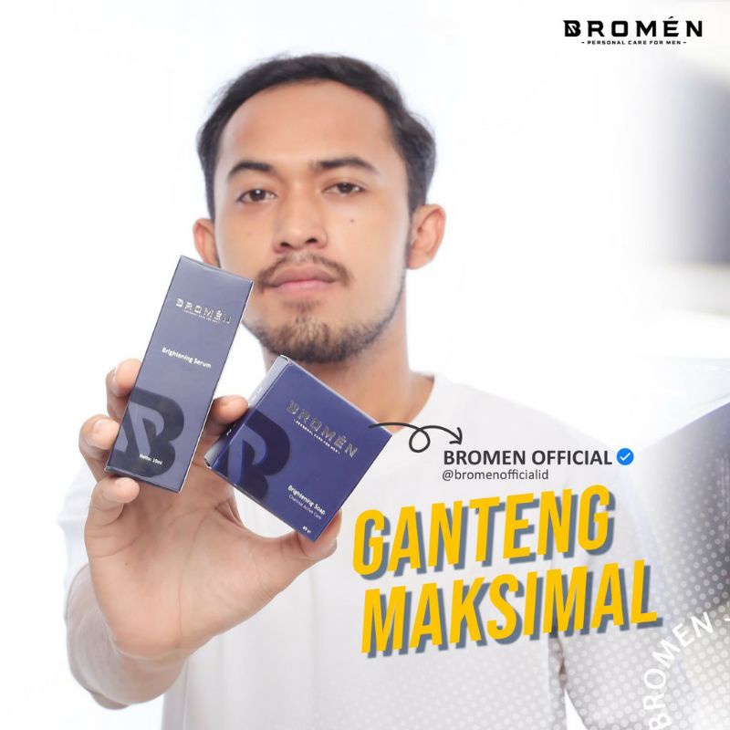 (COD + ORIGINAL)Paket Ganteng Bromen | Skincare Cowok | Sabun Muka Cowok Pria | Pemutih Muka Kulit Pria - Lazuardi Store