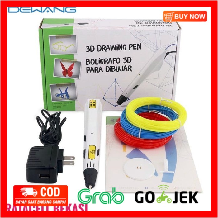 

(BISA COD) 3D Pen RP560 Printing Drawing 3 Dimensi PLA ABS 3D printer portabel