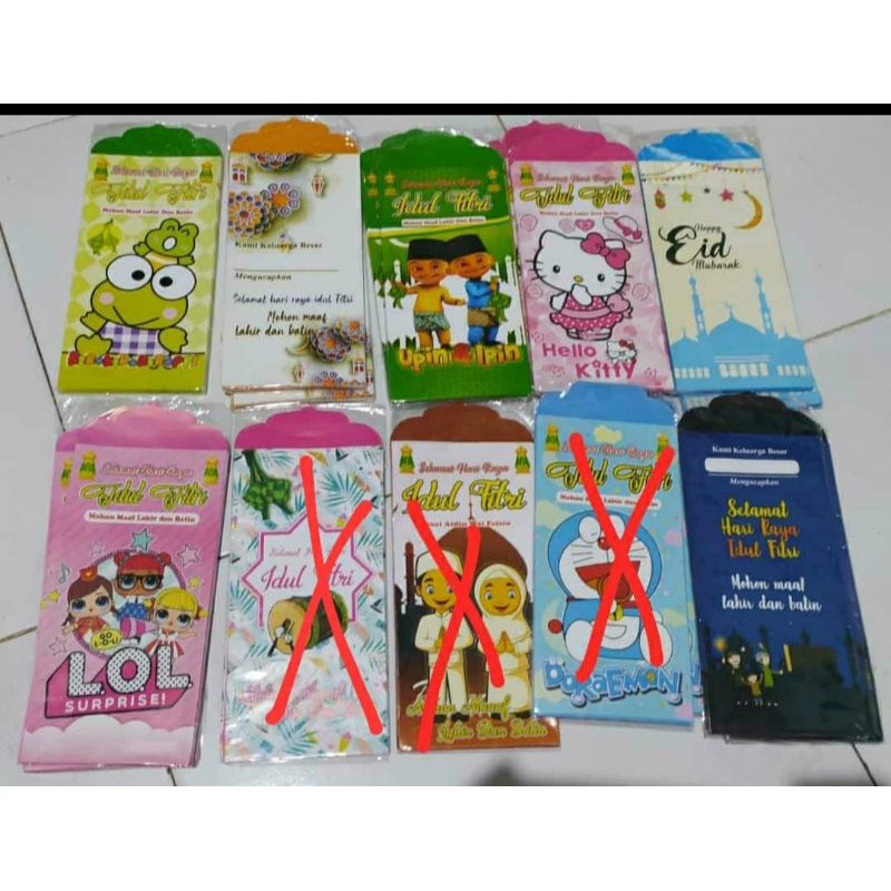 

Angpao uk. 8,5x16,5 cocok untuk lebaran tanpa lipat uang