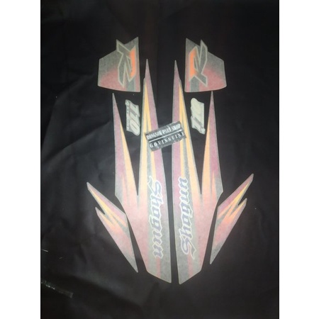 striping stiker sticker lis suzuki shogun r 110 r110 merah 97 98 original nos